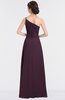 ColsBM Kendra Plum Elegant Asymmetric Neckline Sleeveless Floor Length Flower Bridesmaid Dresses
