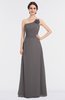 ColsBM Kendra Ridge Grey Elegant Asymmetric Neckline Sleeveless Floor Length Flower Bridesmaid Dresses