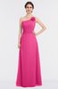 ColsBM Kendra Rose Pink Elegant Asymmetric Neckline Sleeveless Floor Length Flower Bridesmaid Dresses