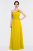 ColsBM Kendra Yellow Elegant Asymmetric Neckline Sleeveless Floor Length Flower Bridesmaid Dresses