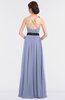 ColsBM Ivanna Blue Heron Elegant A-line Halter Sleeveless Floor Length Flower Bridesmaid Dresses