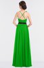 ColsBM Ivanna Classic Green Elegant A-line Halter Sleeveless Floor Length Flower Bridesmaid Dresses