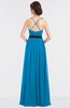 ColsBM Ivanna Cornflower Blue Elegant A-line Halter Sleeveless Floor Length Flower Bridesmaid Dresses