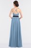 ColsBM Ivanna Dusty Blue Elegant A-line Halter Sleeveless Floor Length Flower Bridesmaid Dresses