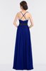 ColsBM Ivanna Electric Blue Elegant A-line Halter Sleeveless Floor Length Flower Bridesmaid Dresses