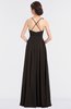 ColsBM Ivanna Fudge Brown Elegant A-line Halter Sleeveless Floor Length Flower Bridesmaid Dresses