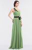 ColsBM Ivanna Gleam Elegant A-line Halter Sleeveless Floor Length Flower Bridesmaid Dresses