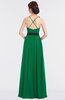 ColsBM Ivanna Green Elegant A-line Halter Sleeveless Floor Length Flower Bridesmaid Dresses