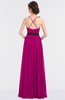 ColsBM Ivanna Hot Pink Elegant A-line Halter Sleeveless Floor Length Flower Bridesmaid Dresses