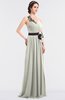 ColsBM Ivanna Ivory Elegant A-line Halter Sleeveless Floor Length Flower Bridesmaid Dresses
