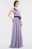 ColsBM Ivanna Light Purple Elegant A-line Halter Sleeveless Floor Length Flower Bridesmaid Dresses