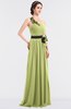 ColsBM Ivanna Lime Sherbet Elegant A-line Halter Sleeveless Floor Length Flower Bridesmaid Dresses