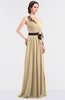ColsBM Ivanna Marzipan Elegant A-line Halter Sleeveless Floor Length Flower Bridesmaid Dresses