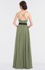 ColsBM Ivanna Moss Green Elegant A-line Halter Sleeveless Floor Length Flower Bridesmaid Dresses