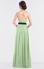 ColsBM Ivanna Pale Green Elegant A-line Halter Sleeveless Floor Length Flower Bridesmaid Dresses