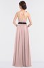 ColsBM Ivanna Pastel Pink Elegant A-line Halter Sleeveless Floor Length Flower Bridesmaid Dresses