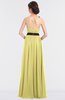 ColsBM Ivanna Pastel Yellow Elegant A-line Halter Sleeveless Floor Length Flower Bridesmaid Dresses