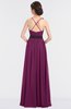 ColsBM Ivanna Raspberry Elegant A-line Halter Sleeveless Floor Length Flower Bridesmaid Dresses