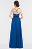 ColsBM Ivanna Royal Blue Elegant A-line Halter Sleeveless Floor Length Flower Bridesmaid Dresses