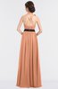 ColsBM Ivanna Salmon Elegant A-line Halter Sleeveless Floor Length Flower Bridesmaid Dresses