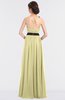 ColsBM Ivanna Soft Yellow Elegant A-line Halter Sleeveless Floor Length Flower Bridesmaid Dresses