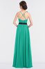 ColsBM Ivanna Viridian Green Elegant A-line Halter Sleeveless Floor Length Flower Bridesmaid Dresses