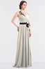 ColsBM Ivanna Whisper White Elegant A-line Halter Sleeveless Floor Length Flower Bridesmaid Dresses