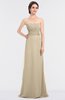 ColsBM Sadie Champagne Elegant A-line Zip up Floor Length Beaded Bridesmaid Dresses