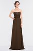 ColsBM Sadie Chocolate Brown Elegant A-line Zip up Floor Length Beaded Bridesmaid Dresses