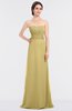 ColsBM Sadie Gold Elegant A-line Zip up Floor Length Beaded Bridesmaid Dresses