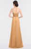 ColsBM Sadie Salmon Buff Elegant A-line Zip up Floor Length Beaded Bridesmaid Dresses