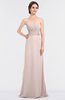 ColsBM Sadie Silver Peony Elegant A-line Zip up Floor Length Beaded Bridesmaid Dresses