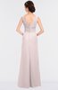 ColsBM Leona Light Pink Mature A-line V-neck Zip up Floor Length Ruching Bridesmaid Dresses