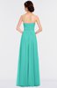 ColsBM Jenna Blue Turquoise Modern A-line Sleeveless Zip up Ruching Bridesmaid Dresses