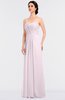 ColsBM Jenna Blush Modern A-line Sleeveless Zip up Ruching Bridesmaid Dresses