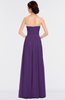 ColsBM Jenna Dark Purple Modern A-line Sleeveless Zip up Ruching Bridesmaid Dresses