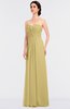 ColsBM Jenna Gold Modern A-line Sleeveless Zip up Ruching Bridesmaid Dresses