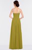 ColsBM Jenna Golden Olive Modern A-line Sleeveless Zip up Ruching Bridesmaid Dresses