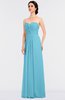 ColsBM Jenna Light Blue Modern A-line Sleeveless Zip up Ruching Bridesmaid Dresses