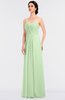 ColsBM Jenna Pale Green Modern A-line Sleeveless Zip up Ruching Bridesmaid Dresses