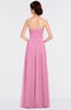ColsBM Jenna Pink Modern A-line Sleeveless Zip up Ruching Bridesmaid Dresses