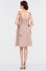 ColsBM Mariam Dusty Rose Mature Thick Straps Sleeveless Zip up Knee Length Bridesmaid Dresses