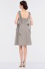 ColsBM Mariam Fawn Mature Thick Straps Sleeveless Zip up Knee Length Bridesmaid Dresses
