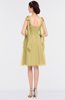 ColsBM Mariam New Wheat Mature Thick Straps Sleeveless Zip up Knee Length Bridesmaid Dresses