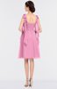 ColsBM Mariam Pink Mature Thick Straps Sleeveless Zip up Knee Length Bridesmaid Dresses