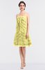 ColsBM Cheyenne Daffodil Modern A-line Strapless Sleeveless Knee Length Edging Bridesmaid Dresses