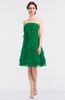 ColsBM Cheyenne Green Modern A-line Strapless Sleeveless Knee Length Edging Bridesmaid Dresses