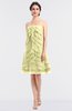 ColsBM Cheyenne Wax Yellow Modern A-line Strapless Sleeveless Knee Length Edging Bridesmaid Dresses