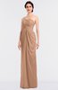 ColsBM Sandra Almost Apricot Gorgeous A-line Zip up Floor Length Ruching Bridesmaid Dresses