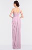 ColsBM Sandra Baby Pink Gorgeous A-line Zip up Floor Length Ruching Bridesmaid Dresses
